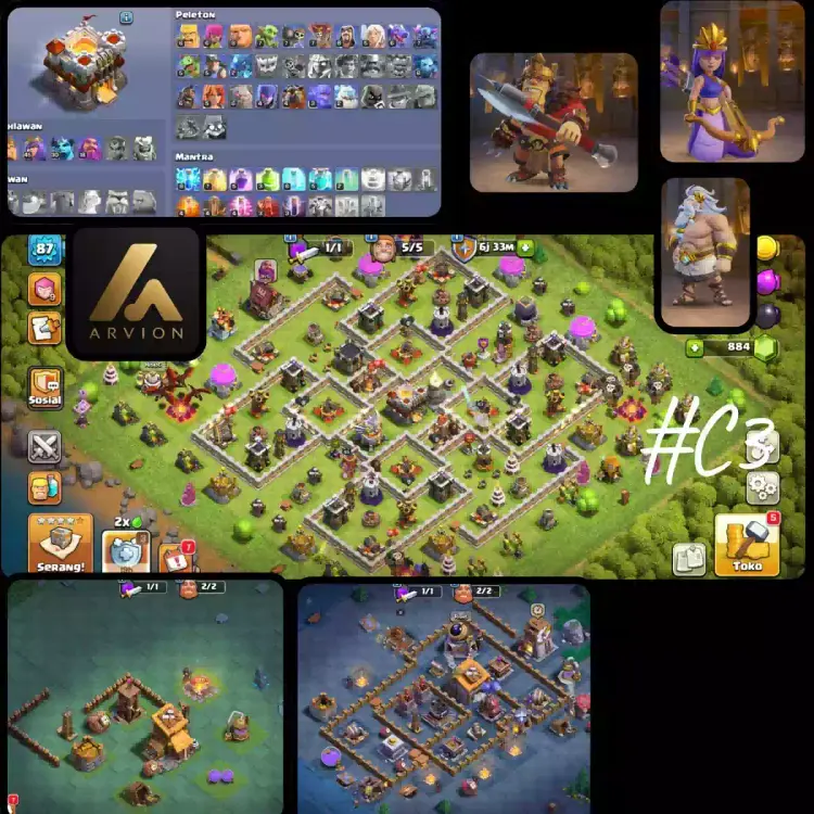 Jual Town Hall 11 Clash of Clans ARVION | VCGamers