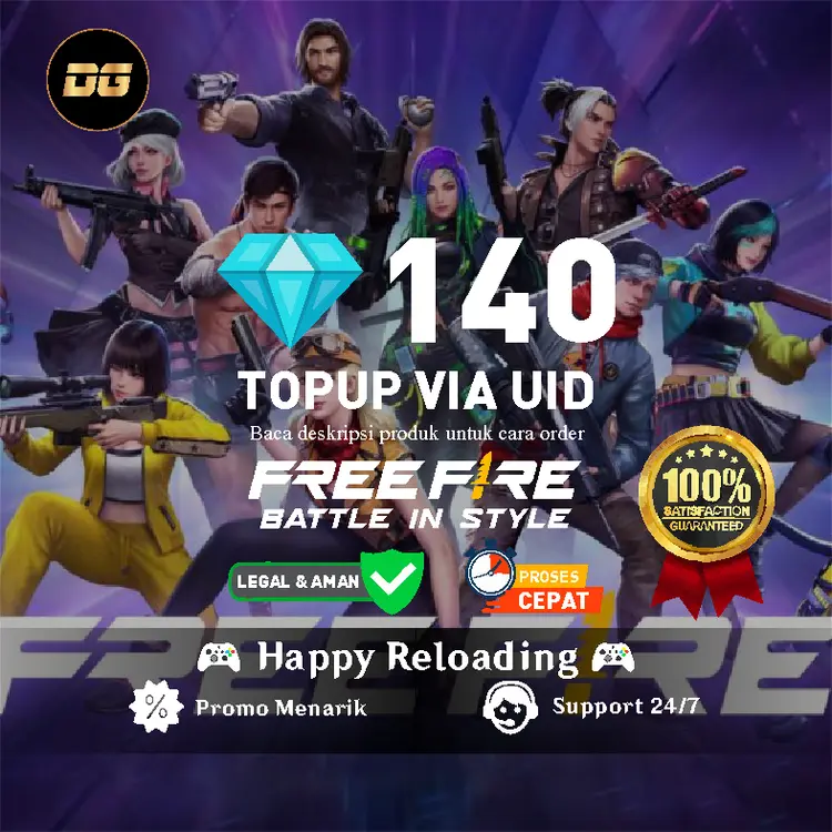 Jual 140 Diamonds Free Fire degamingstore | VCGamers