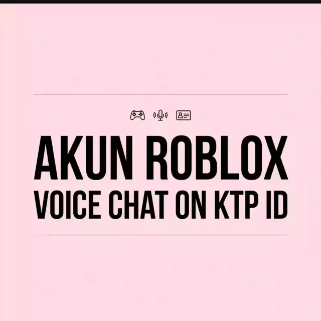 Jual Akun RBL KTP ID chat ON Roblox HR Storee | VCGamers