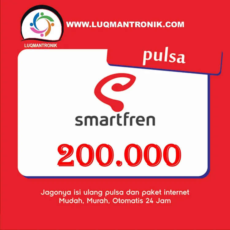 Jual Pulsa Reguler 200.000 Smartfren LUQMANSHOP | VCGamers