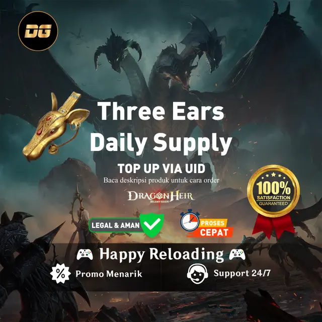Jual Three Ears Daily Supply Dragonheir Silent Gods degamingstore | VCGamers