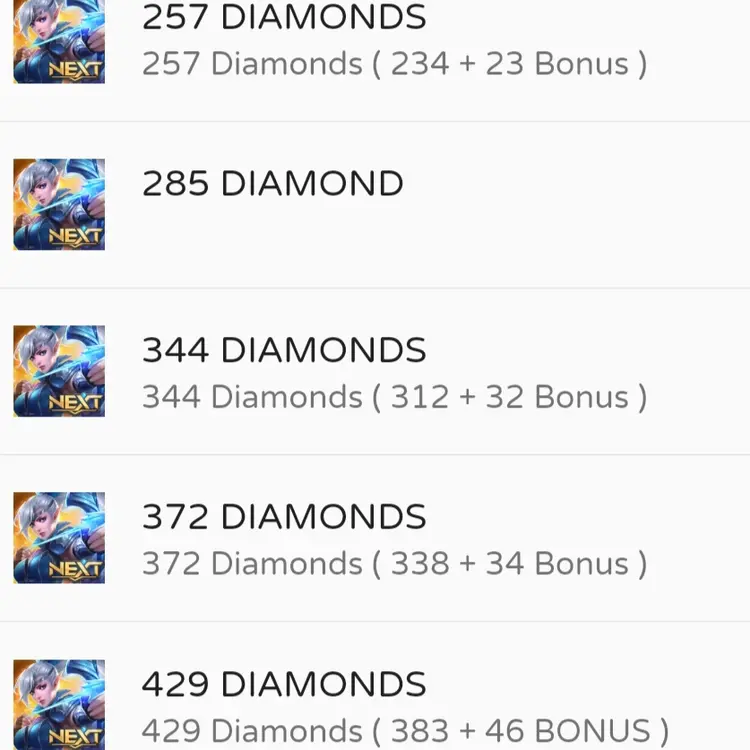 Jual 372 Diamonds Mobile Legends Bang agus | VCGamers