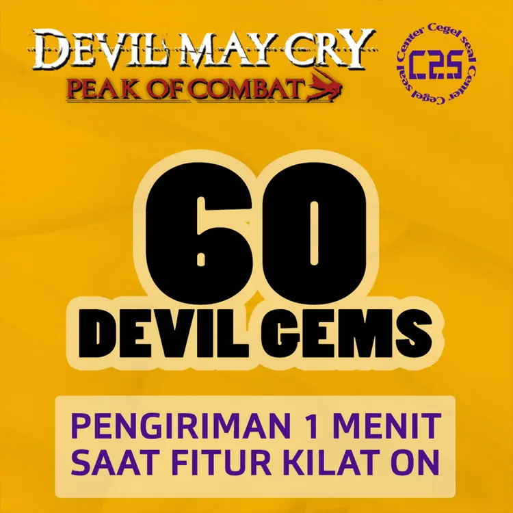 Jual 60 Devil Gems Devil May Cry Peak of Combat Center Cegel Seal | VCGamers