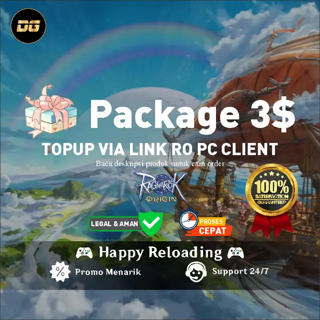 Jual Package 3$ / 46K / 49K Ragnarok Origin Global (Link) degamingstore | VCGamers