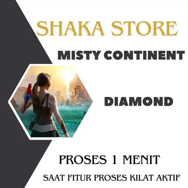 Jual 500 Diamonds Misty Continent Shaka Store | VCGamers