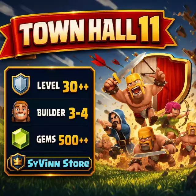 Jual Town Hall 11 Clash of Clans SyVinn Store | VCGamers