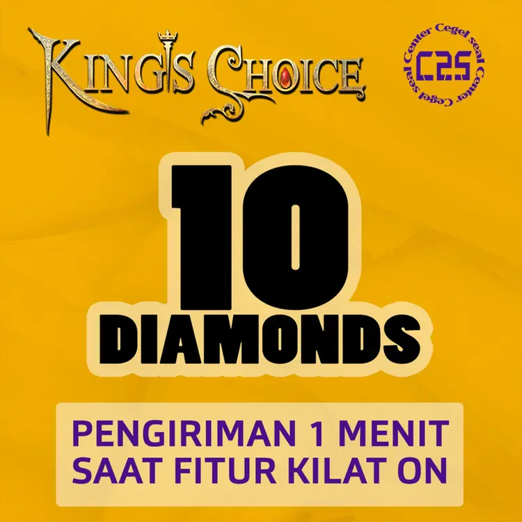 Jual 10 Diamonds Kings Choice Center Cegel Seal | VCGamers