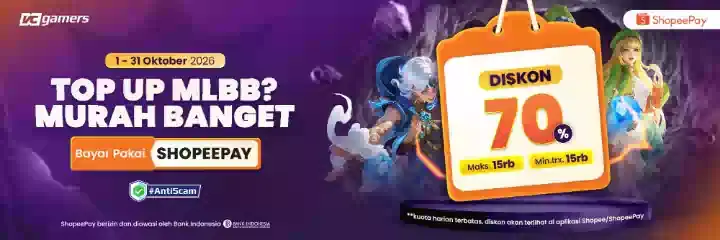Top Up MLBB? Murah Banget Bayar Pakai ShopeePay!