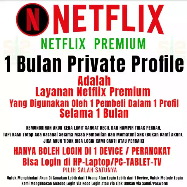 Jual Private 1 Bulan - Netflix Netflix 212 SHOPE | VCGamers