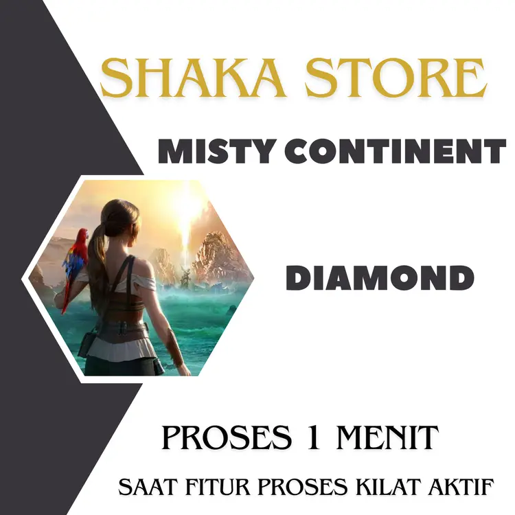 Jual 500 Diamonds Misty Continent Shaka Store | VCGamers