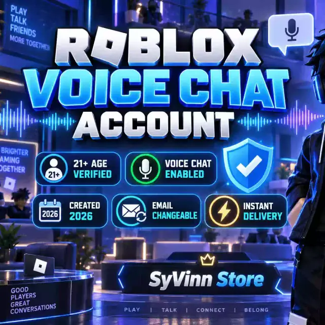 Jual Akun Roblox Voice Chat 21+ Verified Roblox SyVinn Store | VCGamers