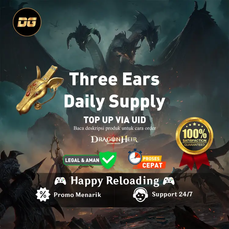Jual Three Ears Daily Supply Dragonheir Silent Gods degamingstore | VCGamers