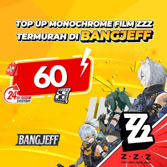 Jual 60 Monochromes Zenless Zone Zero BANGJEFF | VCGamers