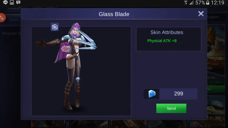 Jual Natalia Glass Blade Mobile Legends KALBAR GAME STORE | VCGamers