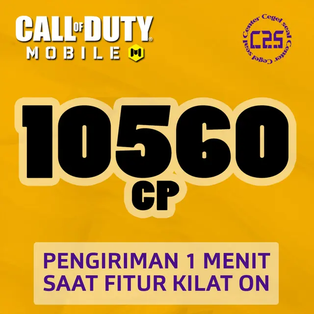 Jual 1.0560 CP Call Of Duty Mobile (CODM) Center Cegel Seal | VCGamers