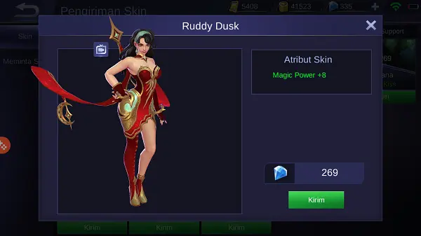 Jual Esmeralda Ruddy Dusk Mobile Legends KALBAR GAME STORE | VCGamers