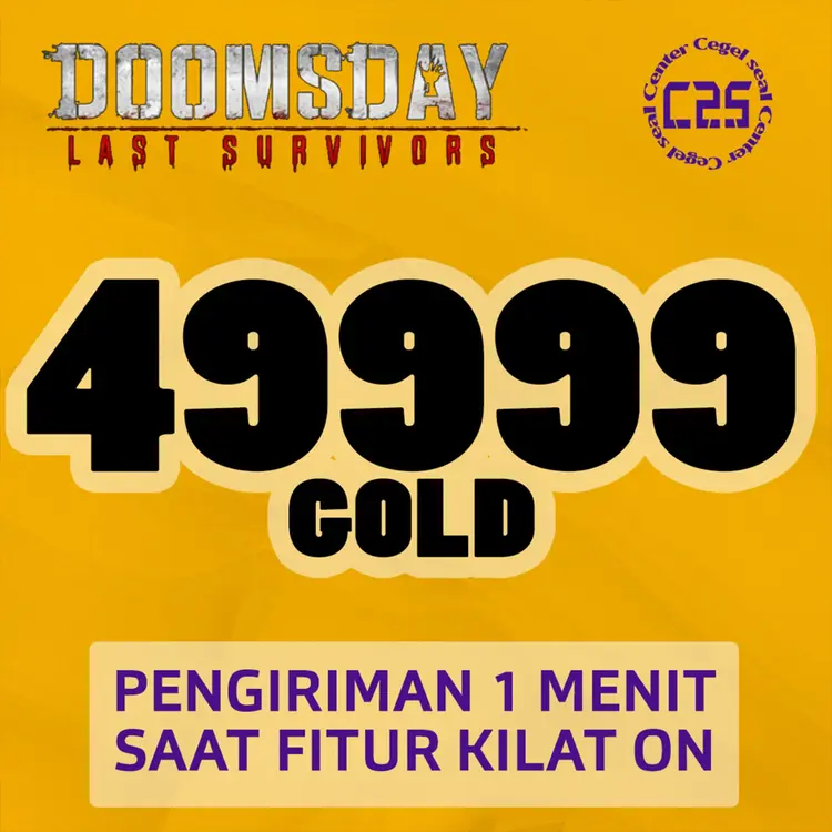 Jual 49.999 Gold Doomsday : Last Survivor Center Cegel Seal | VCGamers