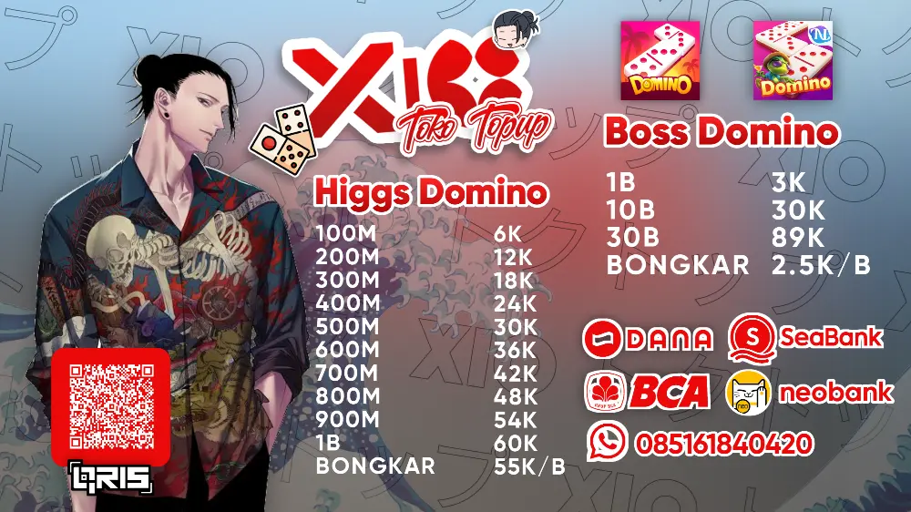 Daftar Produk XIO Toko Top Up Terlaris & Terlengkap - VCGamers