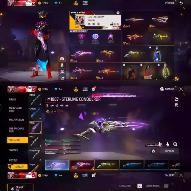 Jual AKUN FREE FIRE GRADE A Free Fire zakk_store30 | VCGamers