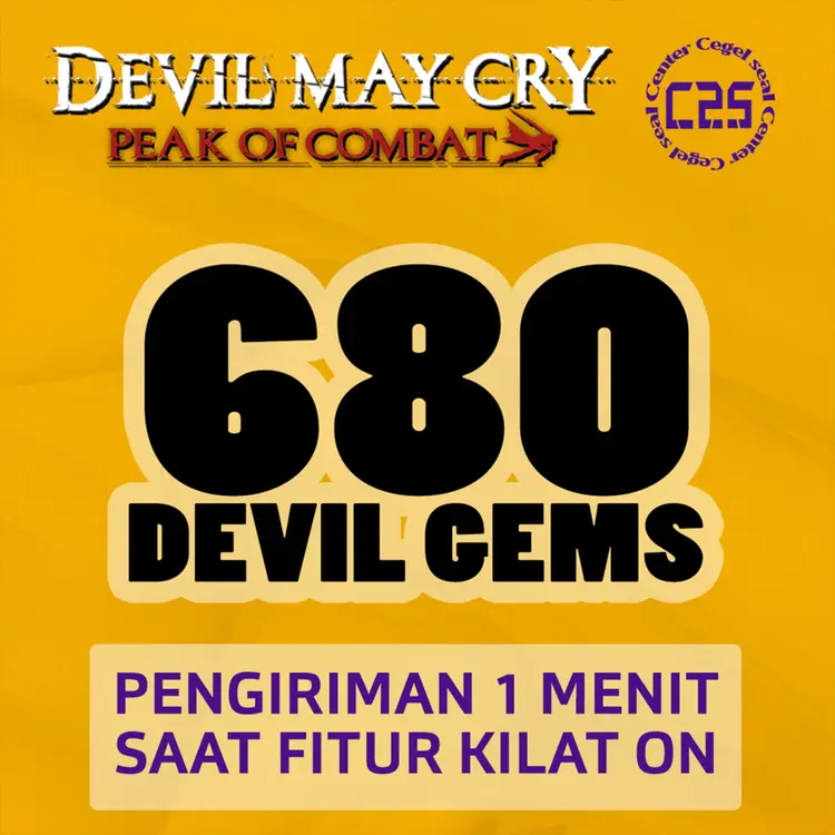 Jual 680 Devil Gems Devil May Cry Peak of Combat Center Cegel Seal | VCGamers