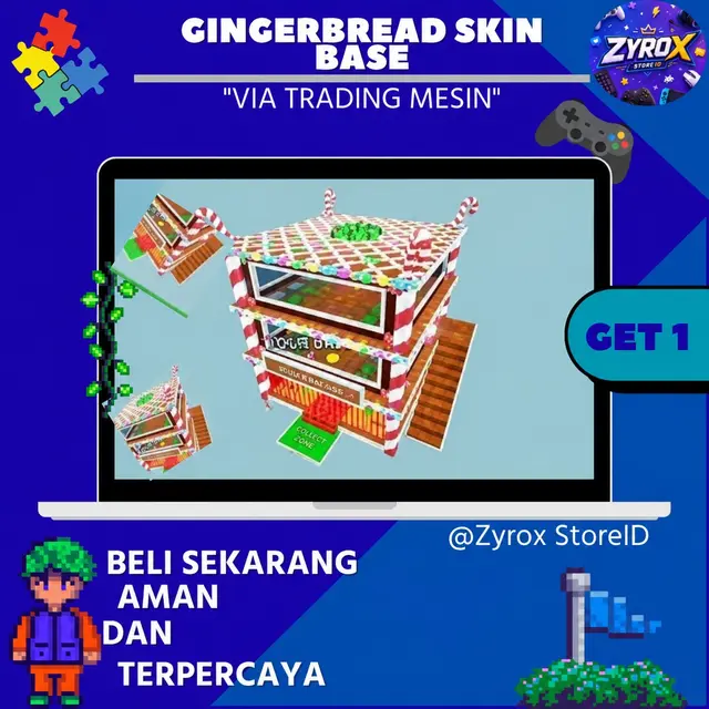 Jual Gingerbread Skin Base Steal A Brainrot - Roblox Zyrox Store ID | VCGamers