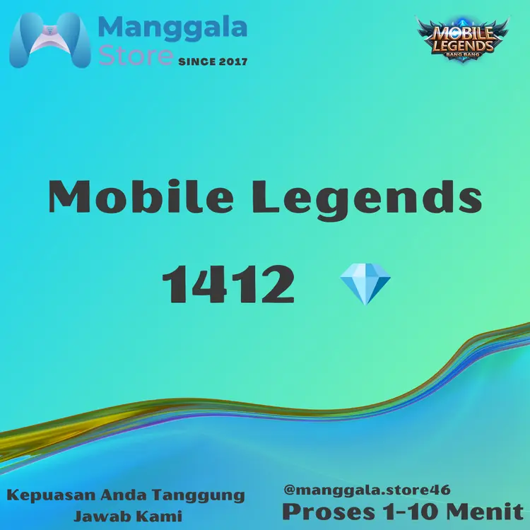 Jual 1412 Diamonds Mobile Legends Manggala Storee | VCGamers