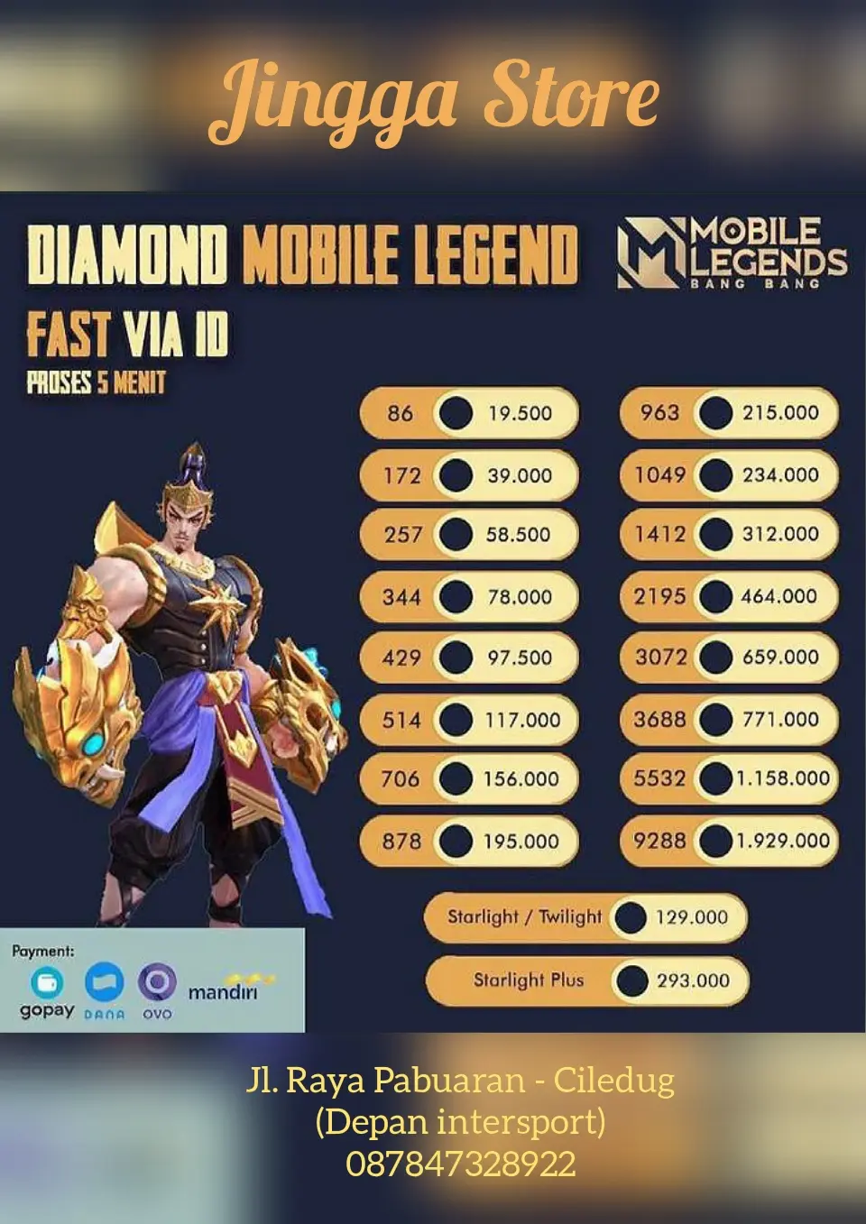 Daftar Produk Jingga store Terlaris & Terlengkap - VCGamers