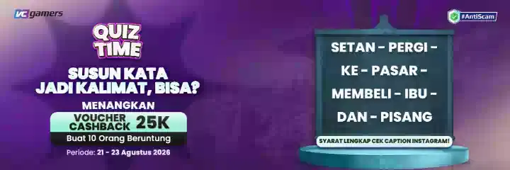 Quiz Time! SUSUN KATA JADI KALIMAT!