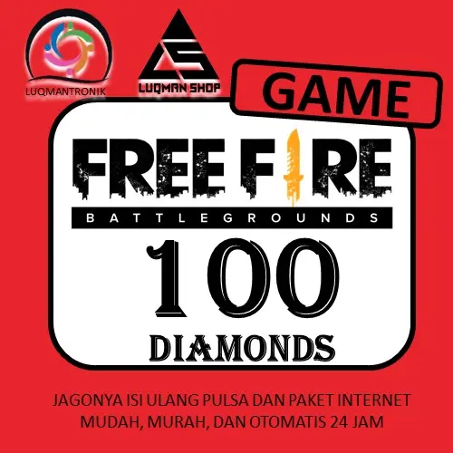 Jual 100 Diamonds Free Fire LUQMANSHOP | VCGamers