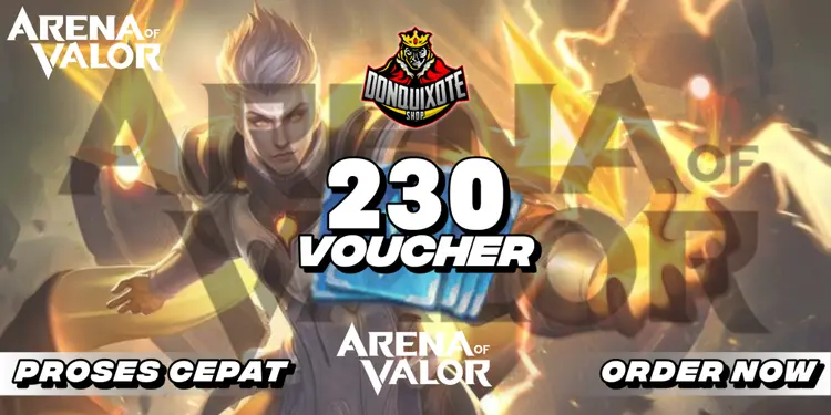 Jual 230 Vouchers Arena of Valor Donquixoteshop | VCGamers
