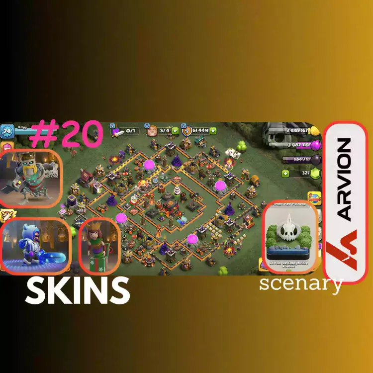 Jual Akun COC Clash of Clans ARVION | VCGamers