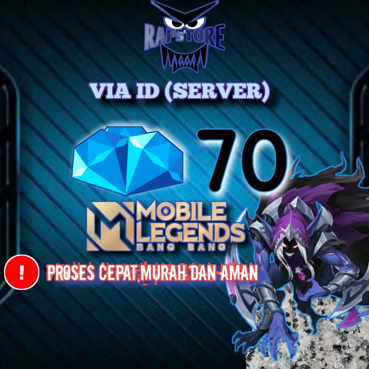 Jual 70 Diamonds Mobile Legends Rapstore | VCGamers
