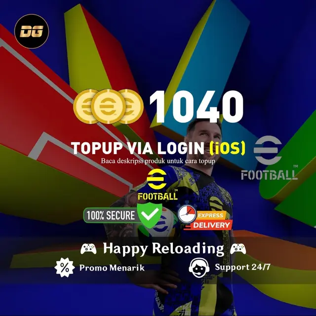 Jual 1.040 Coin (iOS Via Login) eFootball Mobile degamingstore | VCGamers