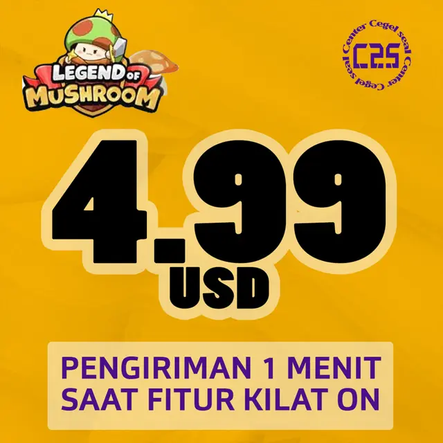 Jual 4.99 USD Legend of Mushroom (Link Payment) Center Cegel Seal | VCGamers