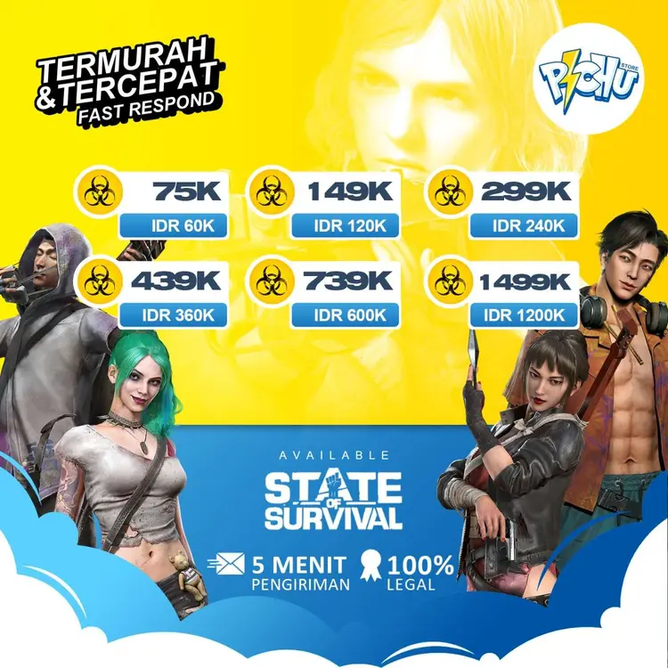 Jual Package 299.000 State Of Survival PichuStore | VCGamers