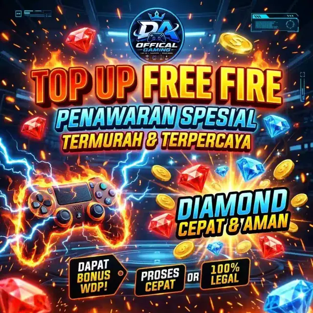 Jual 5 Diamonds Free Fire DA Offical Gaming | VCGamers