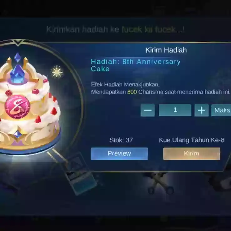 Jual 8th Anniversary Cake Mobile Legends dhenixp | VCGamers