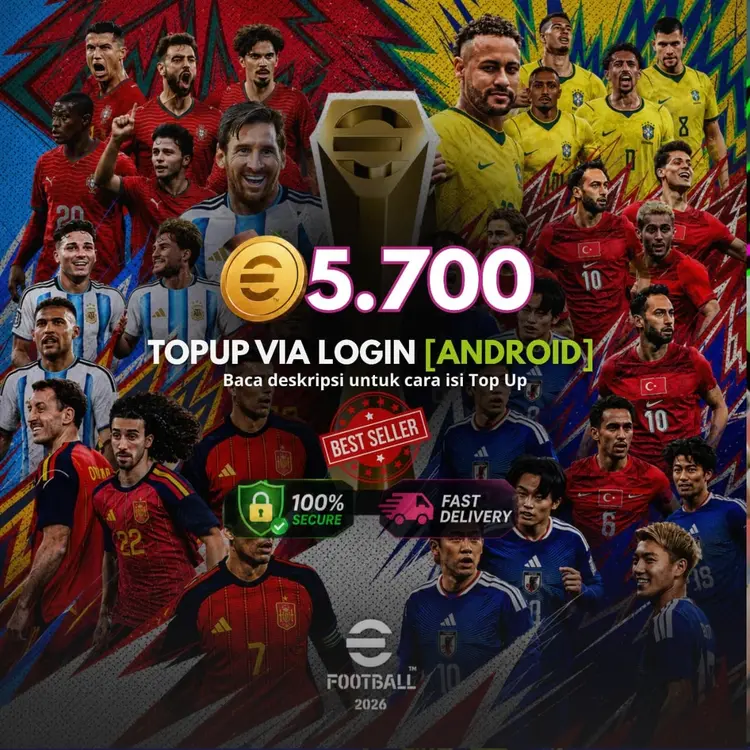Jual 5.700 Coin (Android Via Login) eFootball Mobile Hasan Gaming | VCGamers