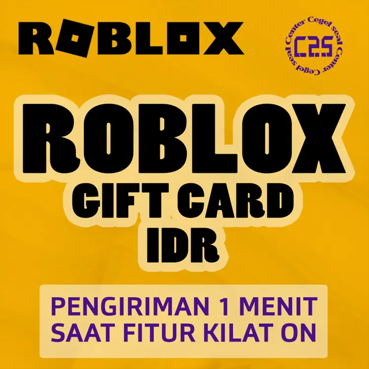 Jual Roblox Gift card IDR 378K Roblox Center Cegel Seal | VCGamers