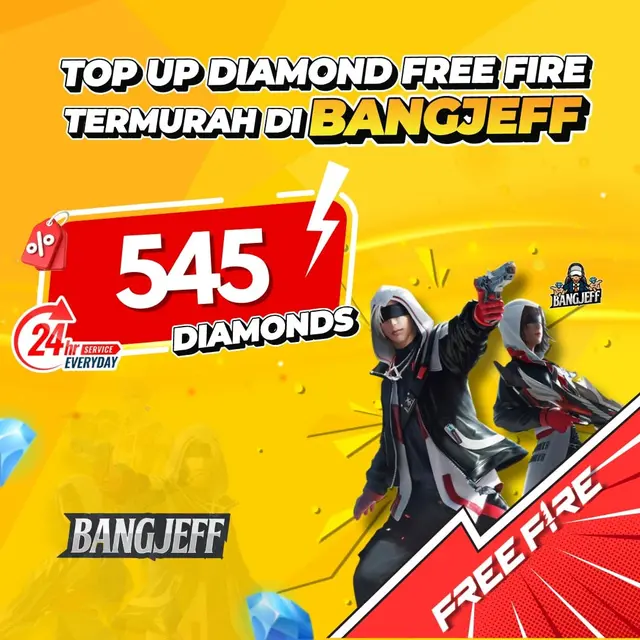 Jual 545 Diamonds Free Fire BANGJEFF | VCGamers