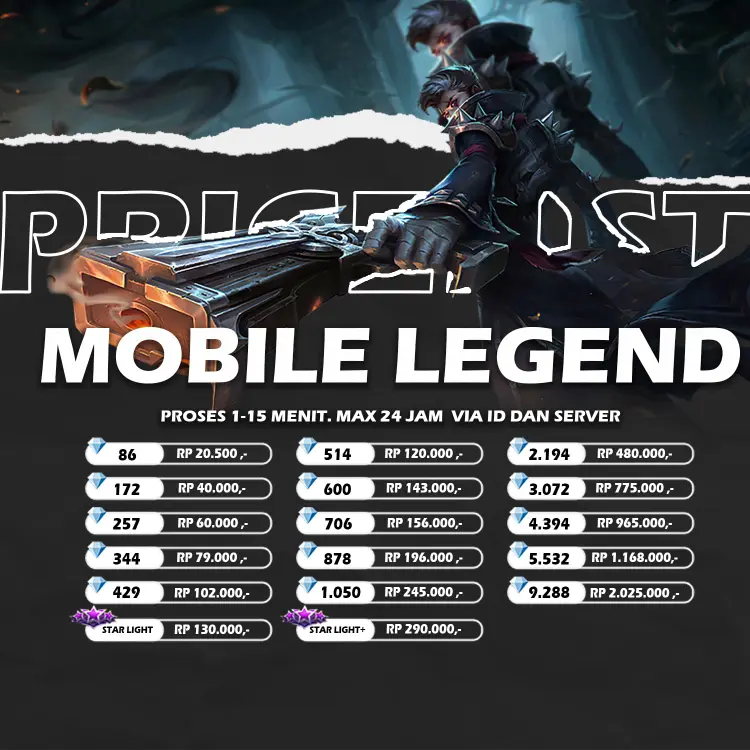 Jual 344 Diamonds Mobile Legends ryustore.id | VCGamers
