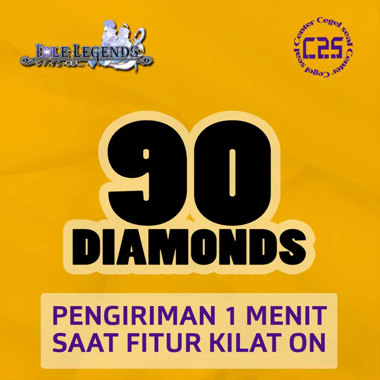 Jual 90 Diamonds Idle Legends GODS SAGA Center Cegel Seal | VCGamers