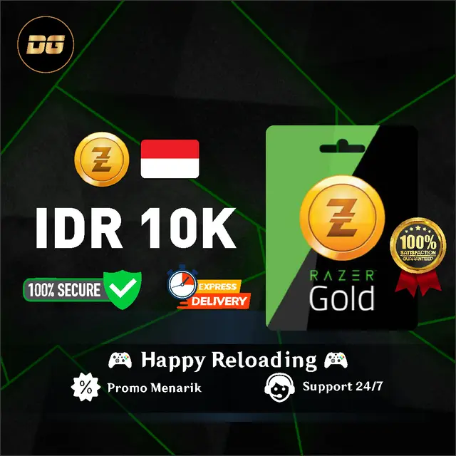 Jual IDR 10.000 Razer Gold PIN degamingstore | VCGamers
