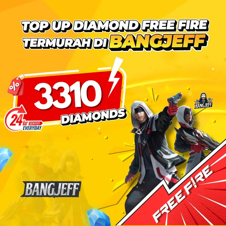 Jual 3310 Diamonds Free Fire BANGJEFF | VCGamers