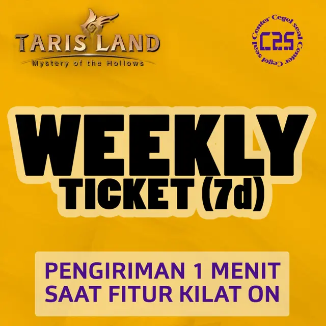 Jual Weekly Ticket(7d) Tarisland Center Cegel Seal | VCGamers