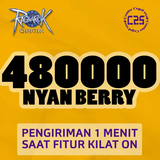 Jual 100 X 4800 Nyan Berry Ragnarok Origin Global (Link) Center Cegel Seal | VCGamers