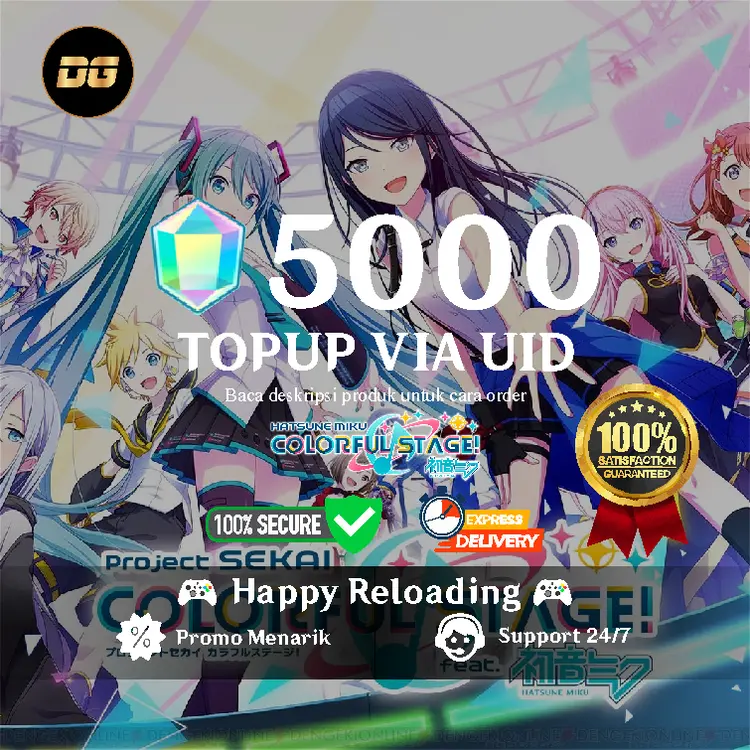 Jual 5000 Crystals Hatsune Miku Colorful Stage degamingstore | VCGamers