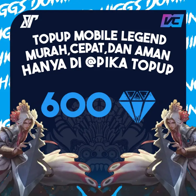 Jual 600 Diamonds Mobile Legends PIKA.TOPUP | VCGamers
