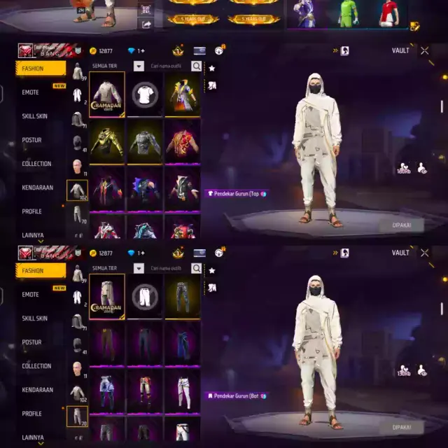 Jual AKUN FREE FIRE GRADE C SG GURUN Free Fire zakk_store30 | VCGamers