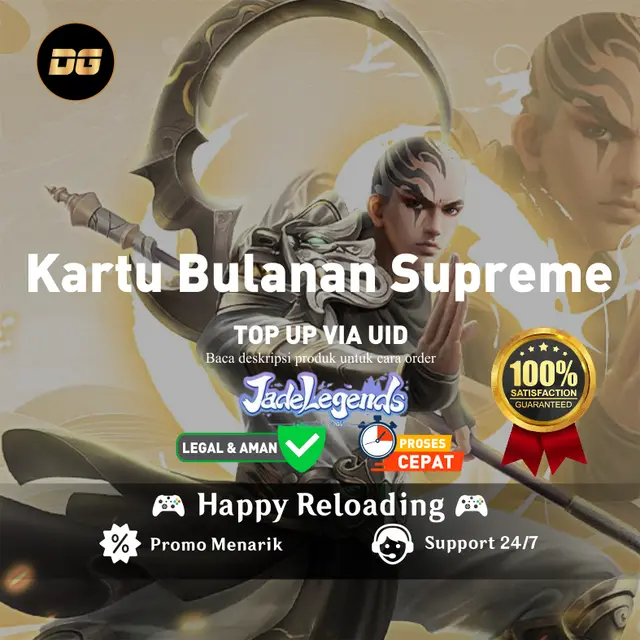 Jual Kartu Bulanan Supreme Jade Legends degamingstore | VCGamers